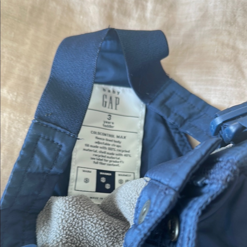 Kids Navy Blue Snowsuit, baby gap - Picture 4 of 4
